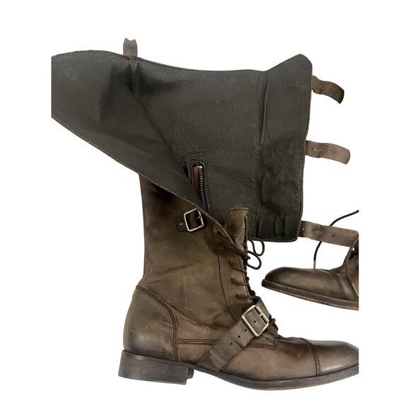 All Saints Spitalfields Women's  Boots Knee-High brown Leather Size 40 (9.5) - Picture 12 of 14